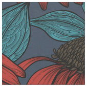 赤紅花 ファブリック (クローズアップ)