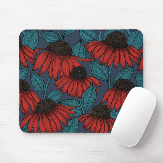 赤紅花 マウスパッド (マウス)