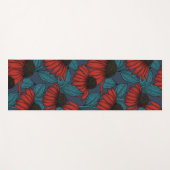 赤紅花 ヨガマット (正面(横))