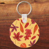 赤紅葉の水色 キーホルダー (正面)