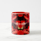 赤紅葉自然 パーソナライズされた ツートーンマグカップ (中央)