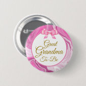 赤素晴らしちゃんシャワーピンク&金ゴールド 缶バッジ (正面&裏面)