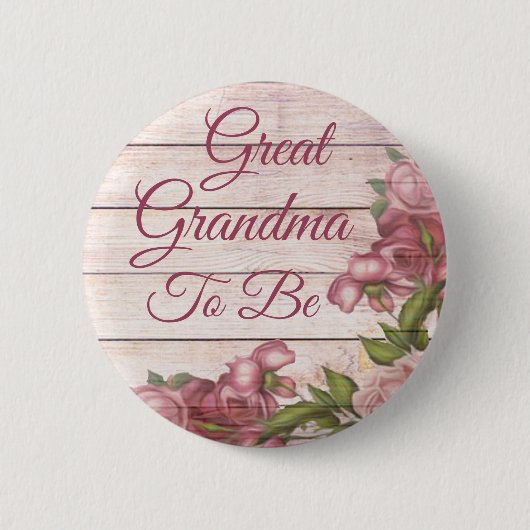 赤素晴らしちゃんシャワーマゼンタバラ 缶バッジ (正面)