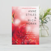 赤素晴らしフローラ結婚式招待状 招待状 (スタンド正面)