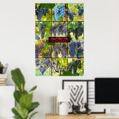 赤素晴らしワイングレープオブザワールド ポスター (ホームオフィス)