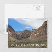 赤素晴らし岩キャニオン葉書！ ポストカード (正面/裏面)