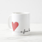 赤素晴らし線 コーヒーマグカップ (正面左)