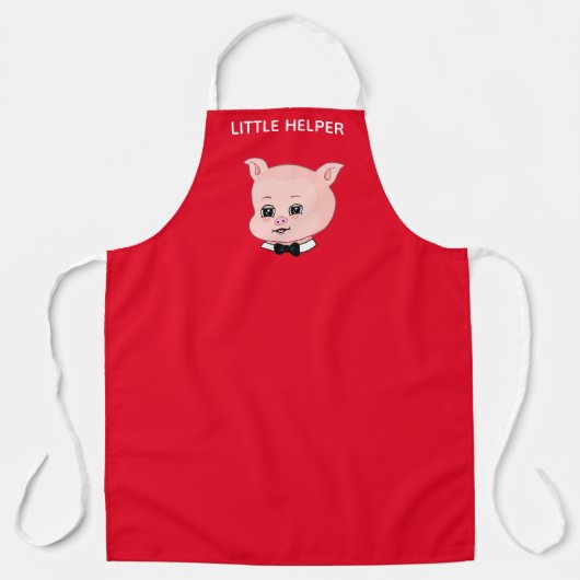 赤素晴らし豚 エプロン (正面)