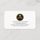 赤素晴らし金ゴールドラインショーフ 名刺 (裏面)