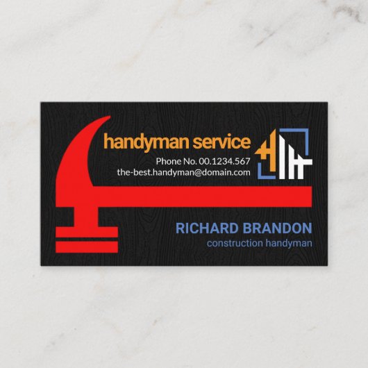 赤素晴らし金槌の黒木グランジ師 名刺 (正面)