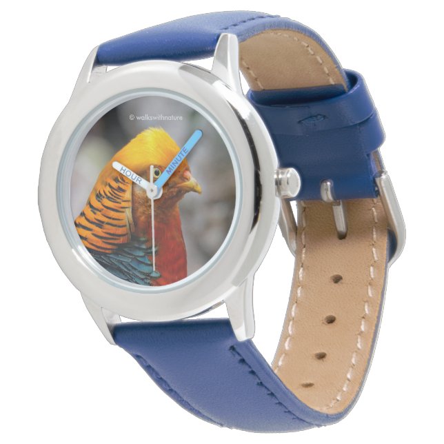 赤素晴らし金雉の輪郭 腕時計 (アングル)