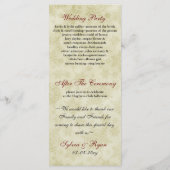 赤素朴い雪片 プログラム (裏面)