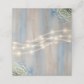 赤素朴ちゃんの息とストリングライト結婚 プレイスカード (外部開封)