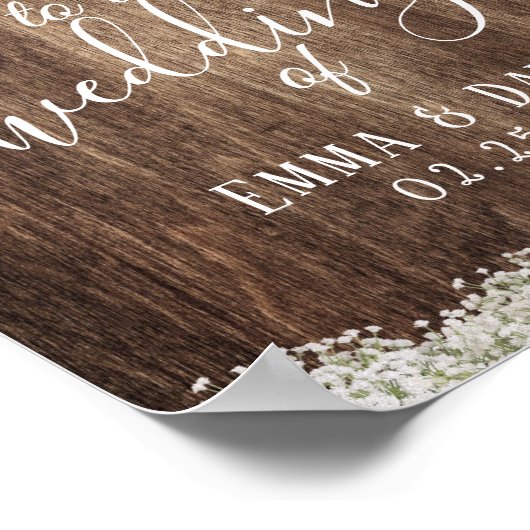 赤素朴ちゃんの息のフローラ結婚の歓迎 ポスター (角)