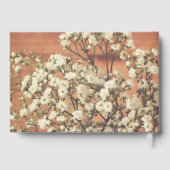 赤素朴ちゃんの息のメイソンのジャー結婚ウッド ゲストブック (裏面)