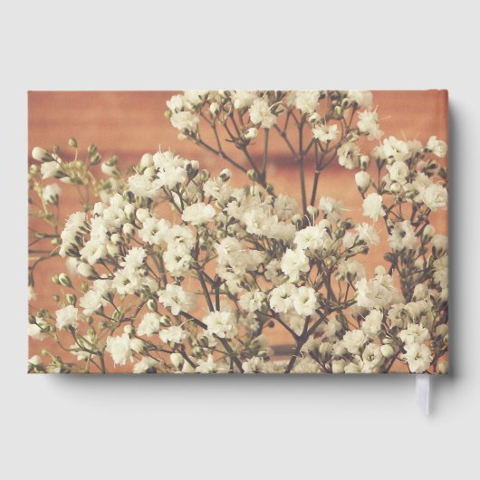 赤素朴ちゃんの息のメイソンのジャー結婚ウッド ゲストブック (裏面)