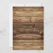 赤素朴ちゃんの息のメイソンの瓶ライツ結婚のインビ 招待状 (裏面)