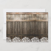 赤素朴ちゃんの息の弦が光の写真結婚 招待状 (裏面)