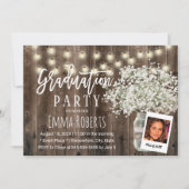 赤素朴ちゃんの息フローラ瓶の写真卒業 招待状 (正面)