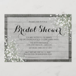 赤素朴ちゃんの息ブライダルシャワー 招待状