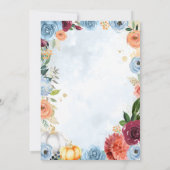 赤素朴ちゃんシャワーでフローラツインカボチャ駆動 招待状 (裏面)