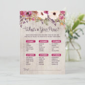 赤素朴ちゃんシャワーゲーム財布の中身 招待状 (スタンド正面)