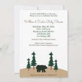 赤素朴ちゃんシャワーベアカマツ 招待状 (正面)