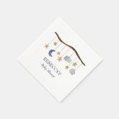 赤素朴ちゃんシャワー夜空モバイル スタンダードカクテルナプキン (角)