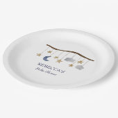 赤素朴ちゃんシャワー夜空モバイル ペーパープレート (アングル)