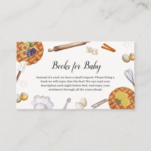 赤素朴ちゃんシャワー用かわいこちゃんベーキングパイ本 エンクロージャーカード (正面)