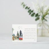 赤素朴ちゃんシャワー用キャンプ松林の本 エンクロージャーカード (スタンド正面)