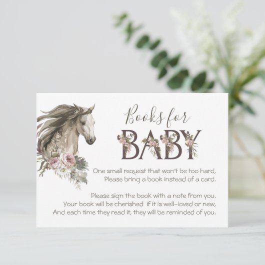 赤素朴ちゃんシャワー用馬本 招待状 (スタンド正面)