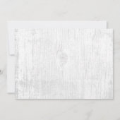 赤素朴ちゃんシャワー赤ちゃんの息のメイソンジャーフローラ 招待状 (裏面)