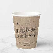 赤素朴ちゃんシャワー、クラフト、男女兼用カスタム 紙コップ (正面)