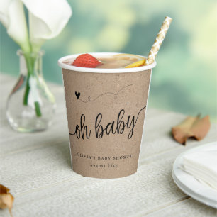 赤素朴ちゃんシャワーKraft Ohベビーカスタム 紙コップ