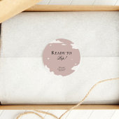 赤素朴ちゃんミニマルシャワー準備ポップ・アートのができて ラウンドシール