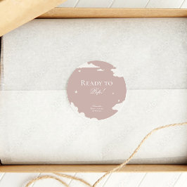 赤素朴ちゃんミニマルシャワー準備ポップ・アートのができて ラウンドシール