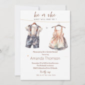 赤素朴ちゃん服ジェンダー発表 招待状 (正面)