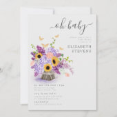 赤素朴ちゃん男女兼用シャワー 招待状 (正面)