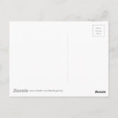 赤素朴とピンクの花リース ポストカード (裏面)