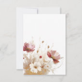 赤素朴と大麦の水色ワイルドフラワー セーブザデート (裏面)