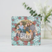 赤素朴と白の雪片の写真 シーズンカード (スタンド正面)