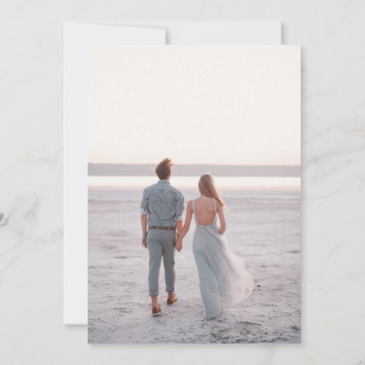 赤素朴と青のフローラ写結婚真 セーブザデート (裏面)