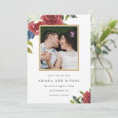 赤素朴と青のフローラ写結婚真 セーブザデート (スタンド正面)