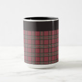 赤素朴と黒の格子縞 マグカップ (中央)