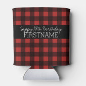 赤素朴と黒バッファロープレイド誕生日パーティー 缶クーラー (裏面)