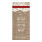 赤素朴ひまわり結婚式 プログラム (裏面)