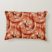 赤素朴みを帯びたサンゴのロゼットを彫る反復 アクセントクッション (裏面)