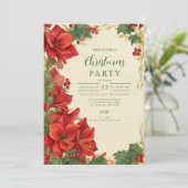 赤素朴アマリリス・クリスマス 招待状 (スタンド正面)