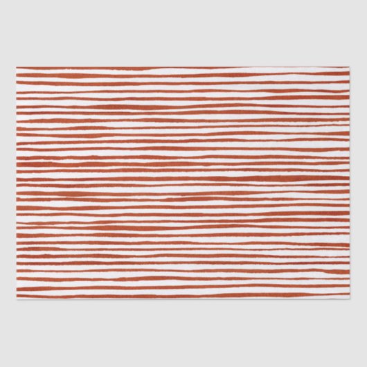 赤素朴ストライプクリスマス 薄葉紙 (正面)